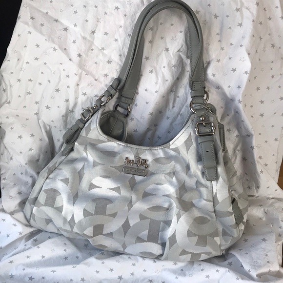 Coach Handbags - Large silver grey COACH bag. Excellent condition